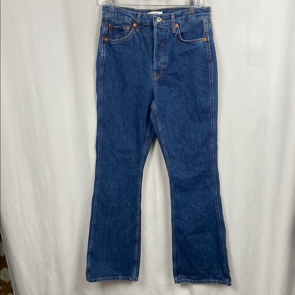 RE/DONE The Riding Western Rodeo Riding Jeans Fit Flare - Faded Rider - Size 27 - Picture 3 of 13